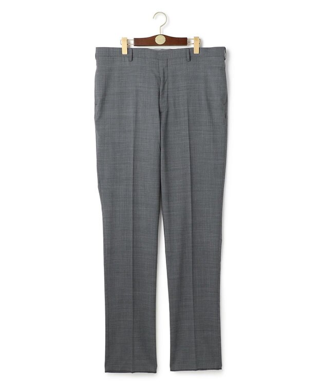 J.PRESS MEN 【KING SIZE】【洗える / 高通気性 / ストレッチ性 / 防シワ】プレーンウィーブ スラックス / ノータック ライトグレー系