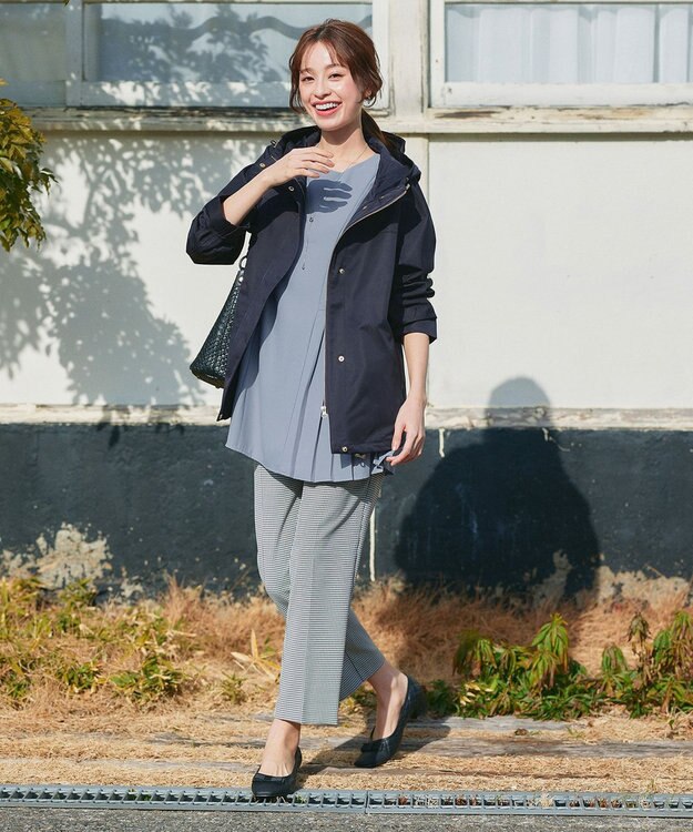 Tiaclasse 【テフロン加工・撥水・花粉ガード】マウンテンパーカー ネイビー