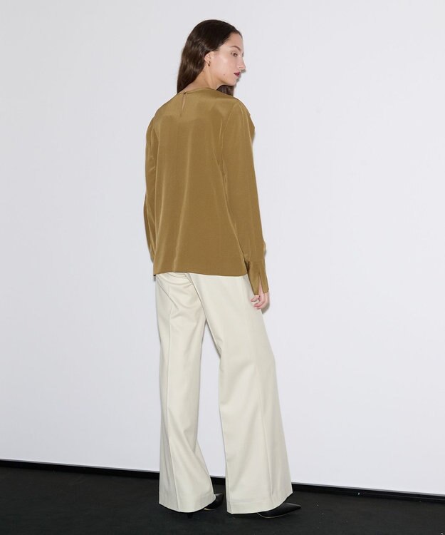 JOSEPH 【洗える】ニューシーディーシー　ブラウス Khaki