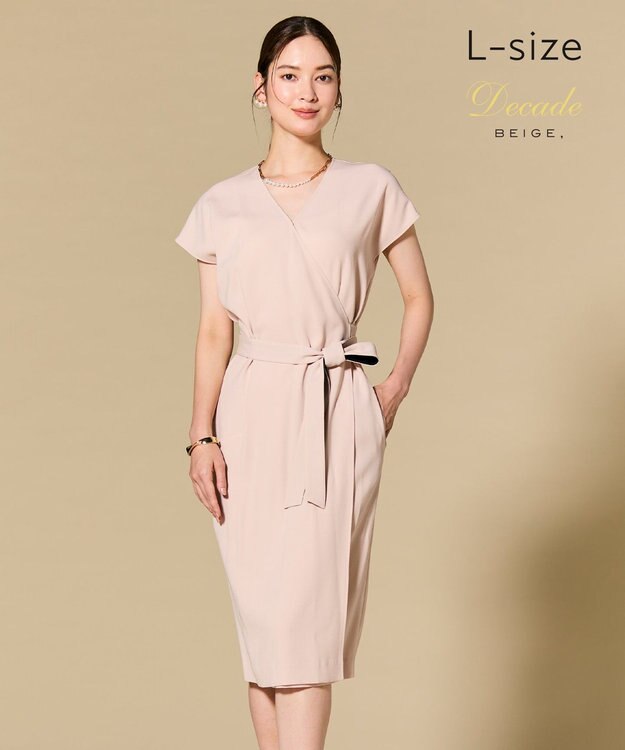 BEIGE， 【Lsize・セットアップ対応】CINDY / ラップドレス Nude