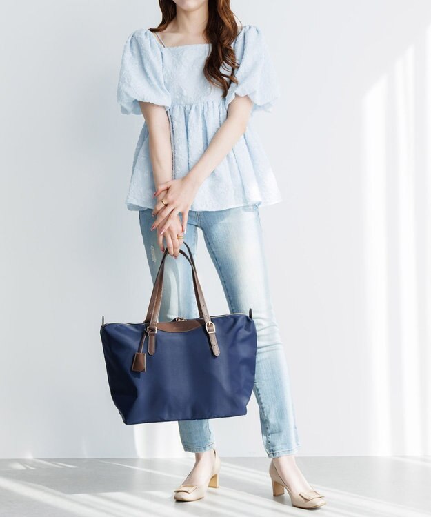 ACE BAGS & LUGGAGE 【ポーチにしまえる】Jewelna Rose ラヴィーナ フォールディングトートバッグ A4サイズ 16291 ジュエルナローズ ネイビー