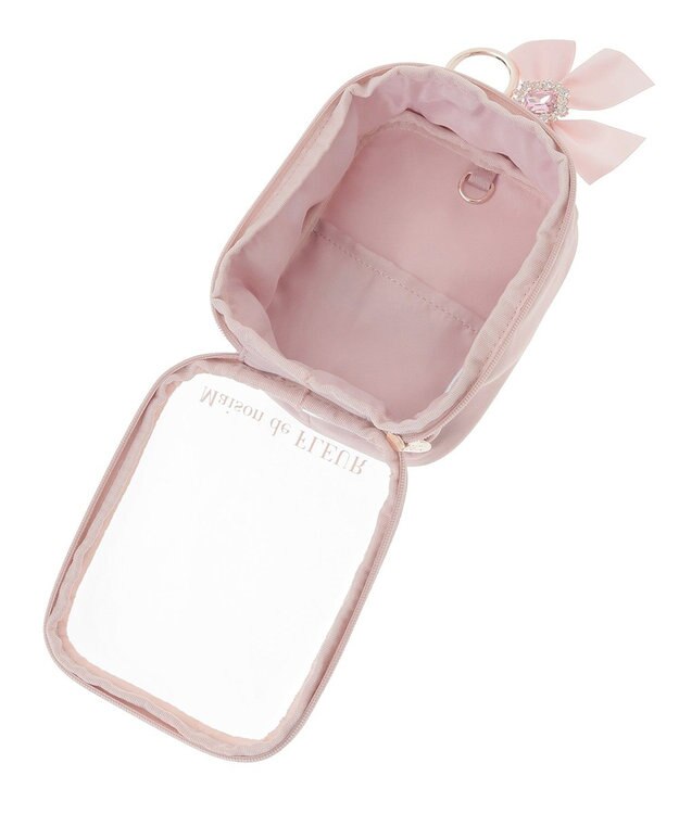 Maison de FLEUR EC限定ピンクマニアクリアポーチS Pink