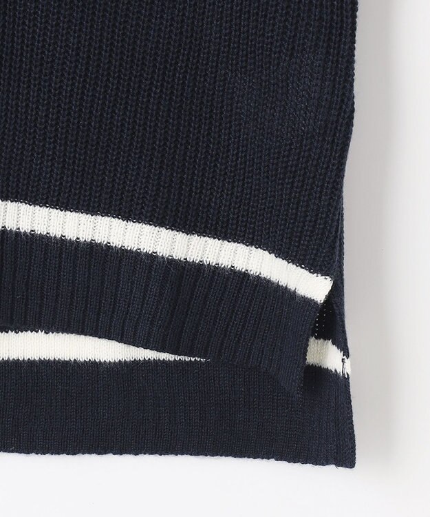 ANY KIDS ニットベスト × ワンピース セット ネイビー×ギンガム