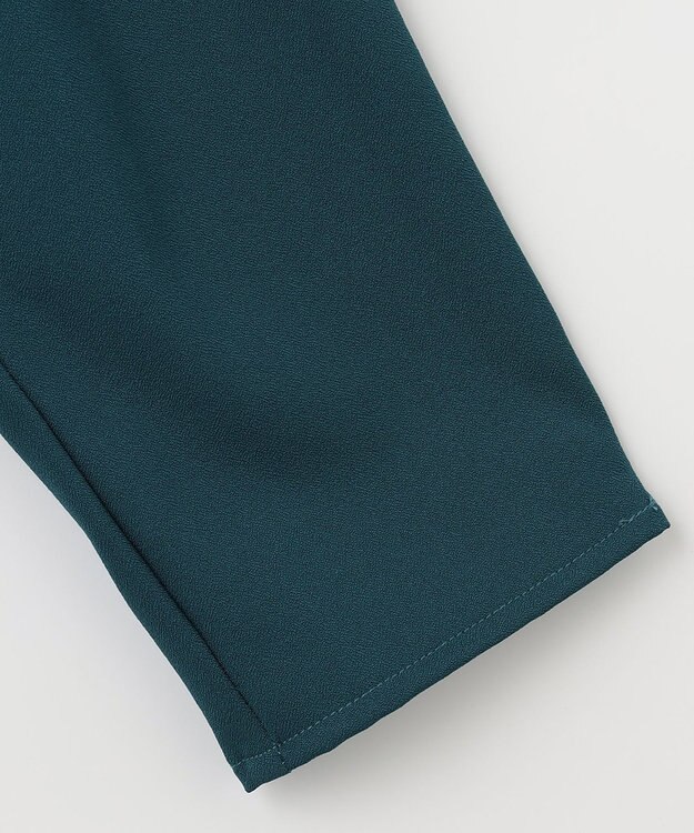 ANY タックボリュームブラウス ピーコックグリーン