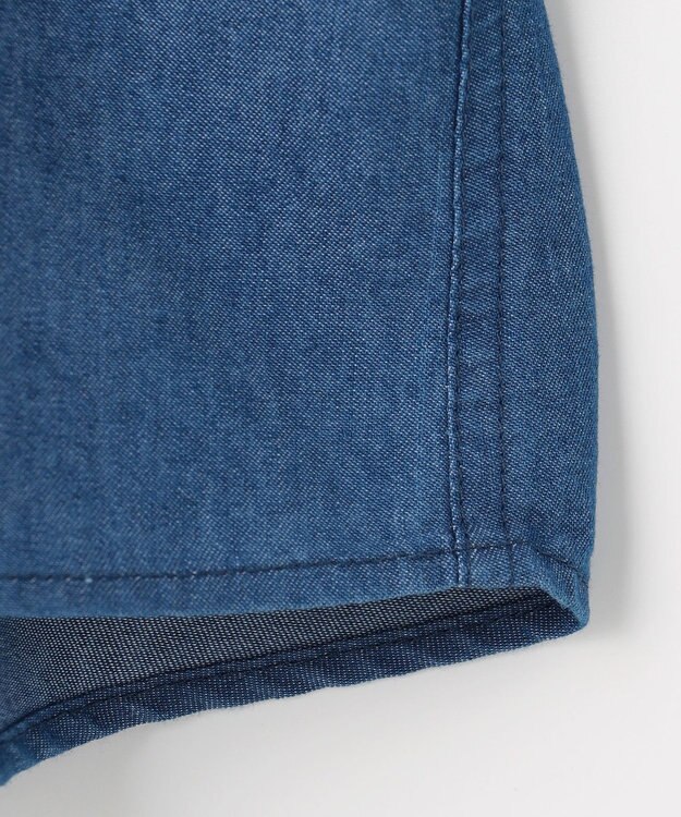 J.PRESS KIDS 【100-130cm】バックブル ダンガリー 半袖シャツ ネイビー