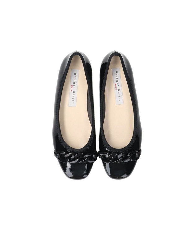 Bridget Birkin 【Bridget Birkin walk】アクリルチェーンウォーキングパンプス ブラックエナメル