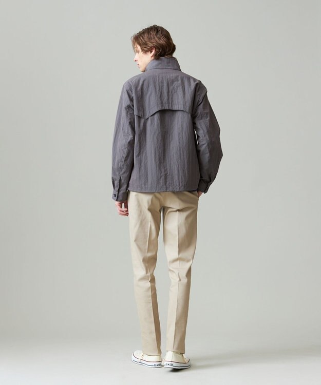 J.PRESS MEN コットンナイロンタイプライター ゴルフジャケット グレー系