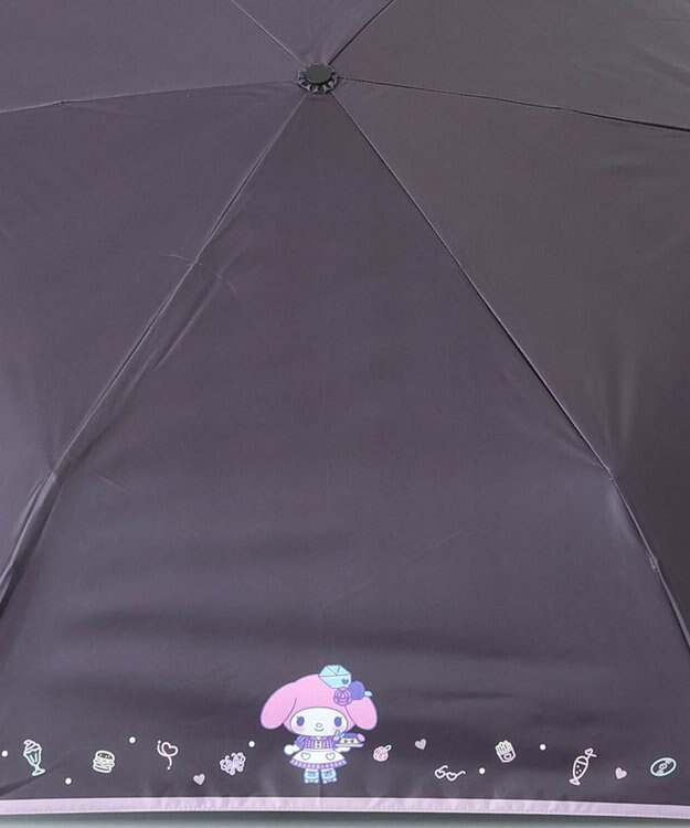 AURORA 【 ANNA SUI（アナ スイ）】マイメロディ 晴雨兼用傘（折りたたみ傘） ブラック