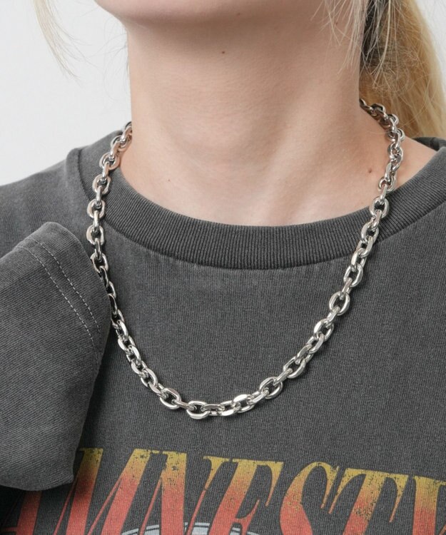 WEGO Mステンレスヘビーチェーンネックレス 柄2