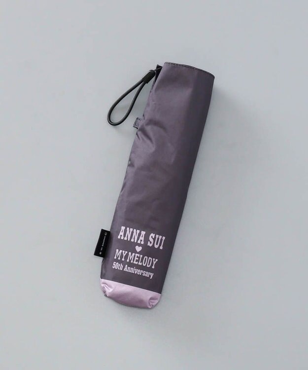 AURORA 【 ANNA SUI（アナ スイ）】マイメロディ 晴雨兼用傘（折りたたみ傘） ブラック