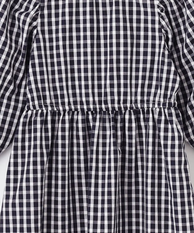 ANY KIDS ニットベスト × ワンピース セット ネイビー×ギンガム