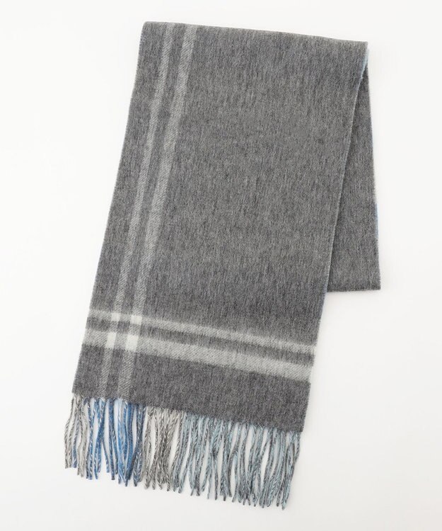 組曲 ウールリバーシブルストール ブルー系