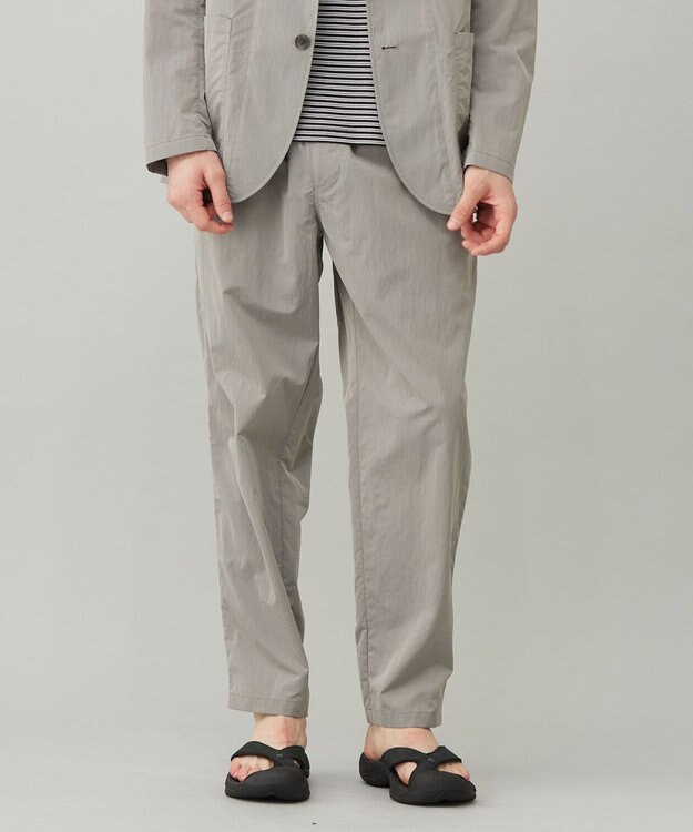 UNFILO MENS 耐久撥水 ライトテーパードパンツ モカ