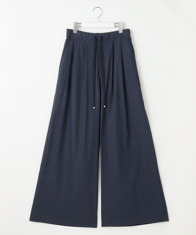 自由区 ファンクショナル2タックワイド パンツ ネイビー