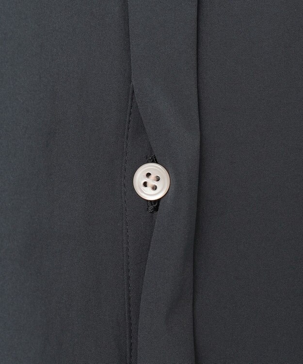 ICB L 【接触冷感・UVカット・洗える】RENUソフトタイプライター バンドカラーワンピース ネイビー×トープ系