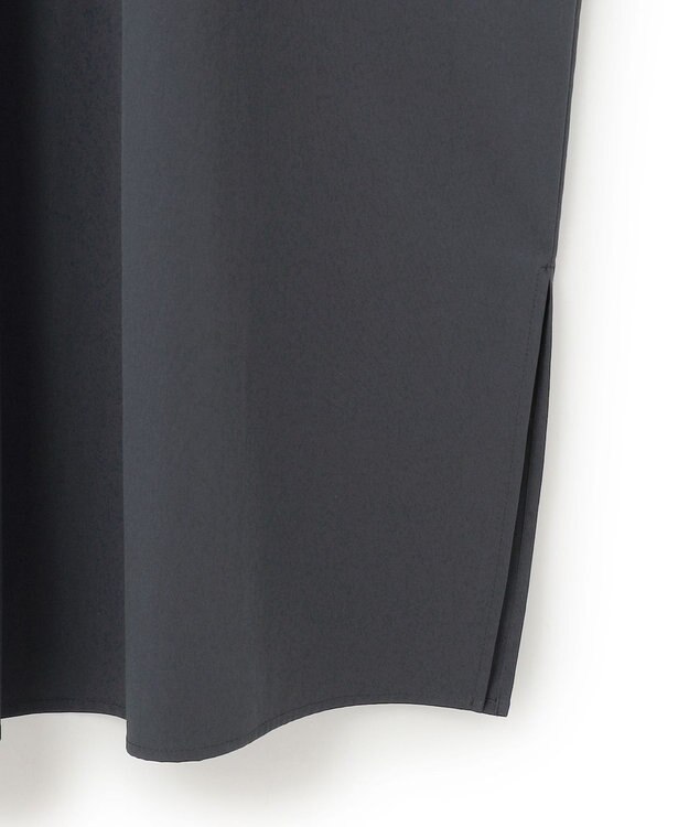 ICB L 【接触冷感・UVカット・洗える】RENUソフトタイプライター バンドカラーワンピース ネイビー×トープ系