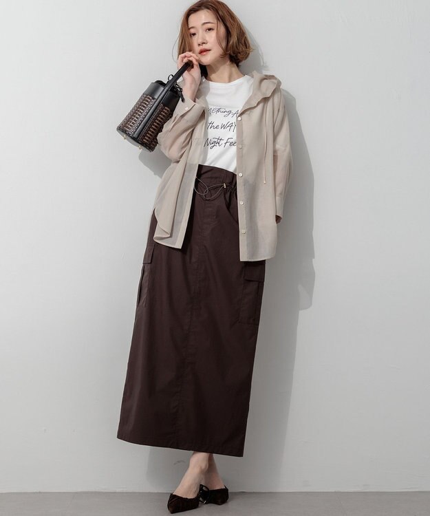 23区 バスケットメッシュ バケツバッグ ブラック系