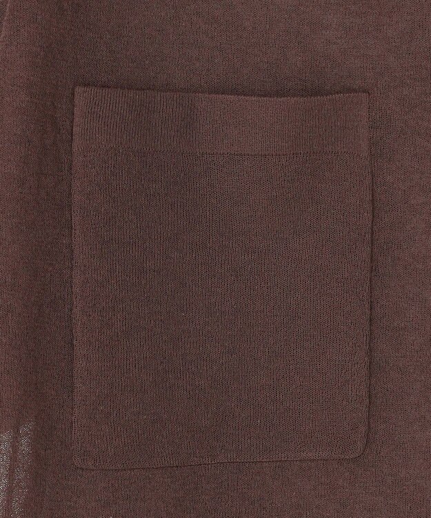 23区 【先行予約】シアー ポロニット ダークブラウン系