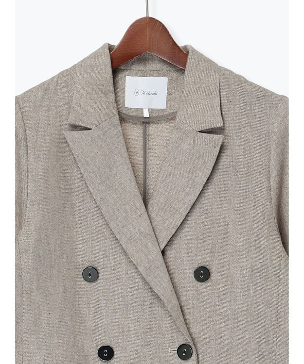 Te chichi リネンMIXロングスリーブジャケット ベージュ