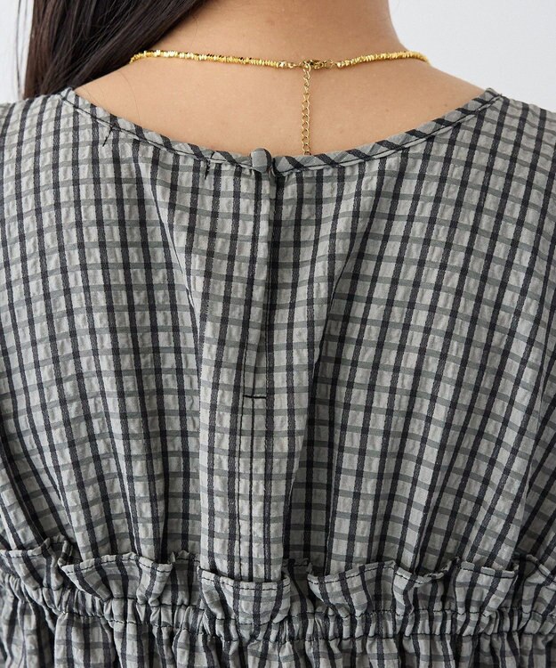 CRAFT STANDARD BOUTIQUE サッカーチェックブラウス Gray