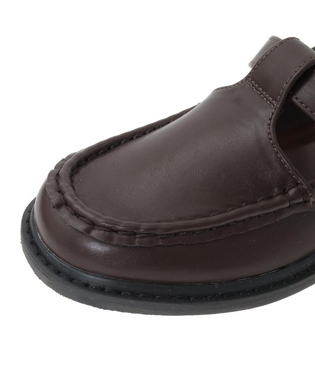 Green Parks ＥＴＳ．Ｔストラップローファー Dark Brown