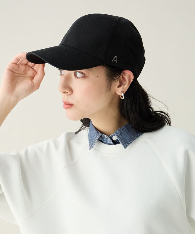 ANY Aロゴ刺繍キャップ ブラック