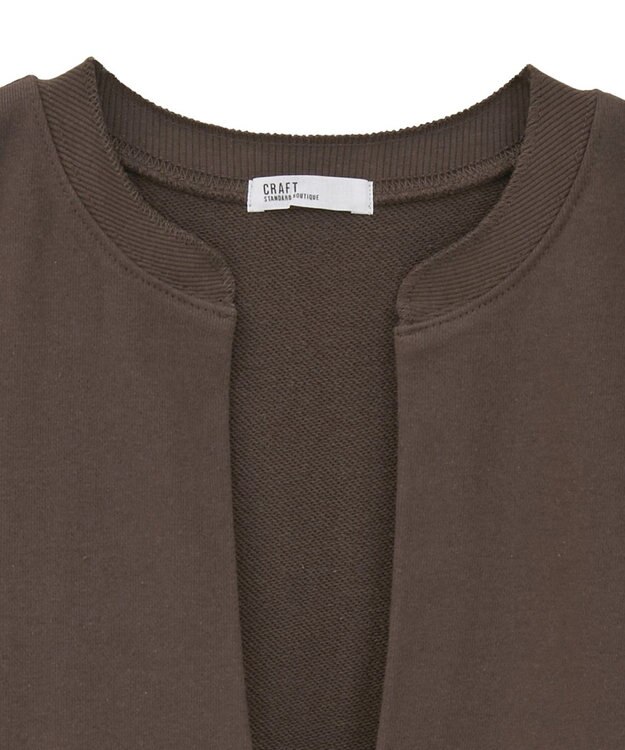 CRAFT STANDARD BOUTIQUE 裏毛深Ｖベスト Brown