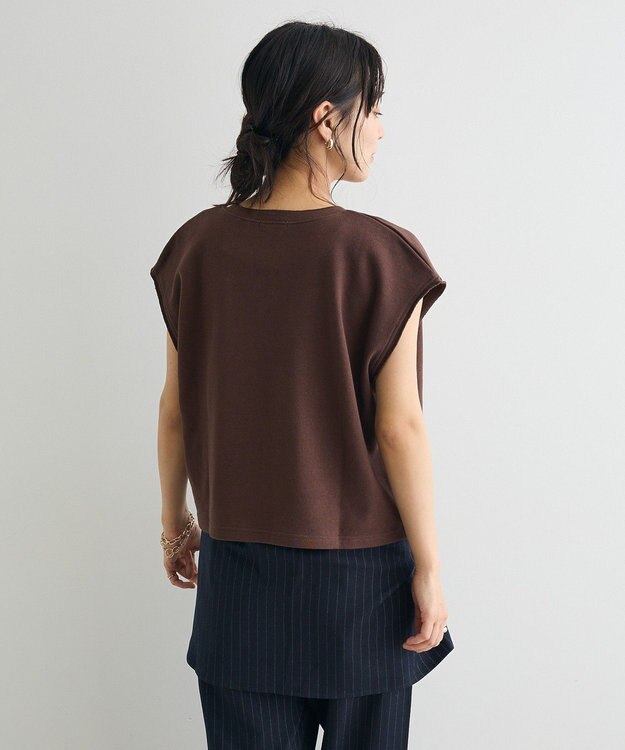 CRAFT STANDARD BOUTIQUE 裏毛深Ｖベスト Brown