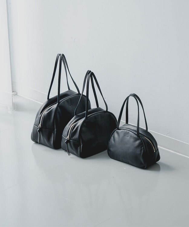 FOLNA RD ソフトレザーボストンバッグ SS-SIZE ブラック