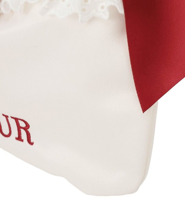 Maison de FLEUR ガトーフレーズダブルリボン2Wayトート Off White