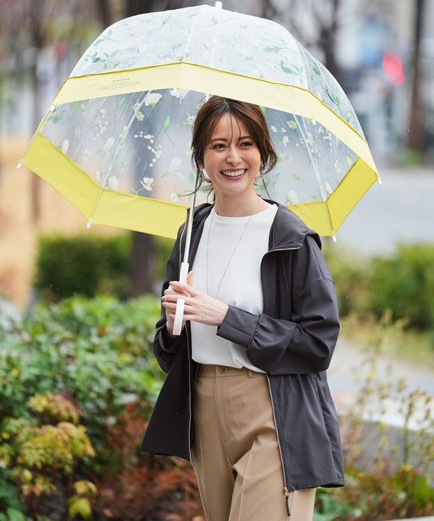 ANY SIS 【WEB・一部店舗限定】フラワープラスティック アンブレラ イエロー