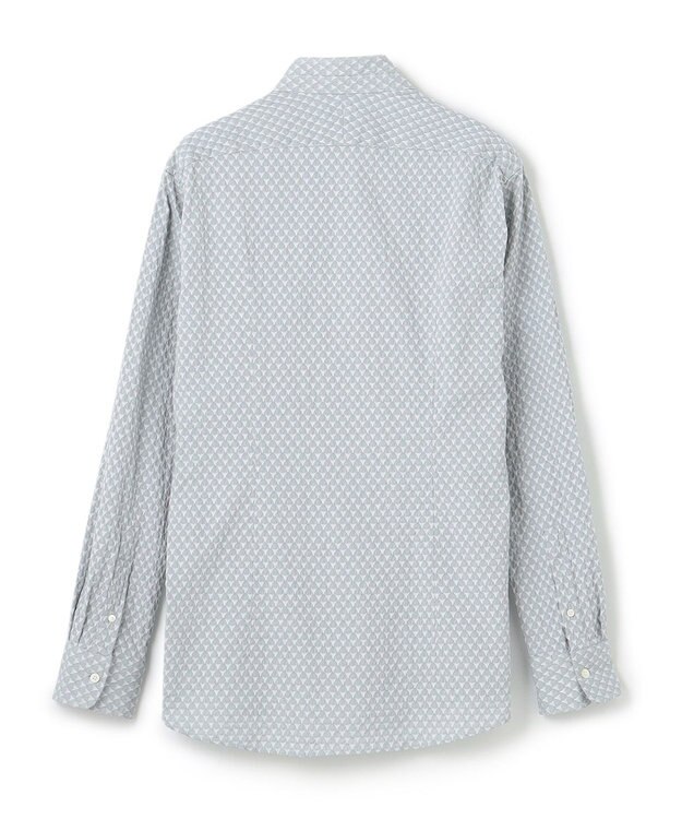 JOSEPH HOMME トライジャガードストレッチ　ウィングカラーシャツ ピーコックグリーン系