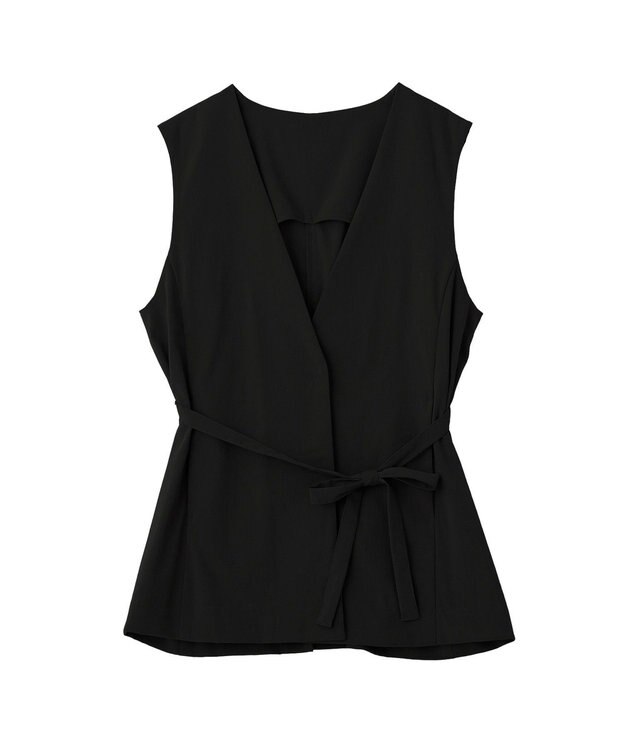 YECCA VECCA ドライタッチウエストベルトジレ Black