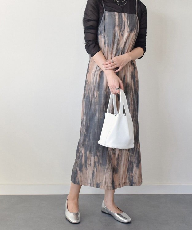 INTER-CHAUSSURES 【ANDREA CARDONE】レザーバケットバッグ ホワイト