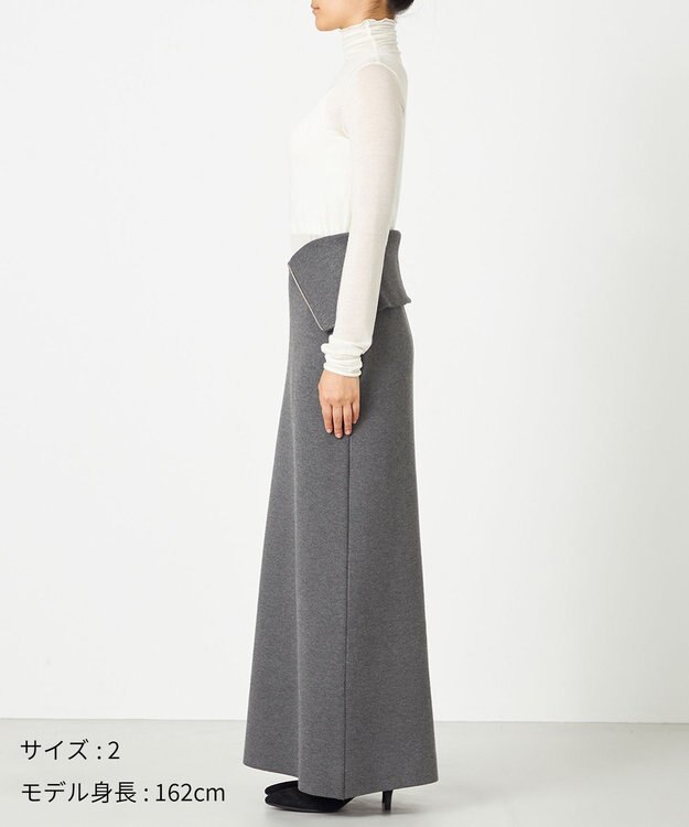 NAVE 【ReNAVE・洗える】スムースニット マルチWAYワンピース グレー系