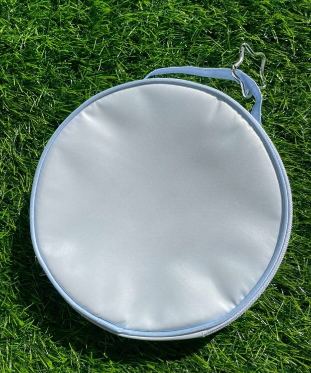 WEGO 配色サークルポーチ ホワイト