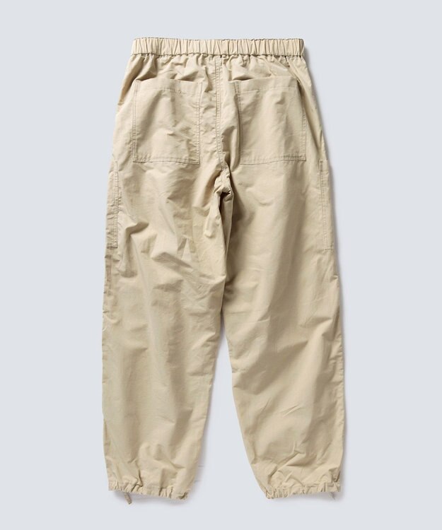 WHITE MAILS 【ユニセックス/軽量】COTTON PAPER  POPLIN DRAWSTRING ミリタリーパンツ ベージュ
