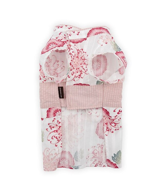 PET PARADISE ペットパラダイス 菊柄 浴衣 桃  中型犬 大型犬 ホワイト×ピンク