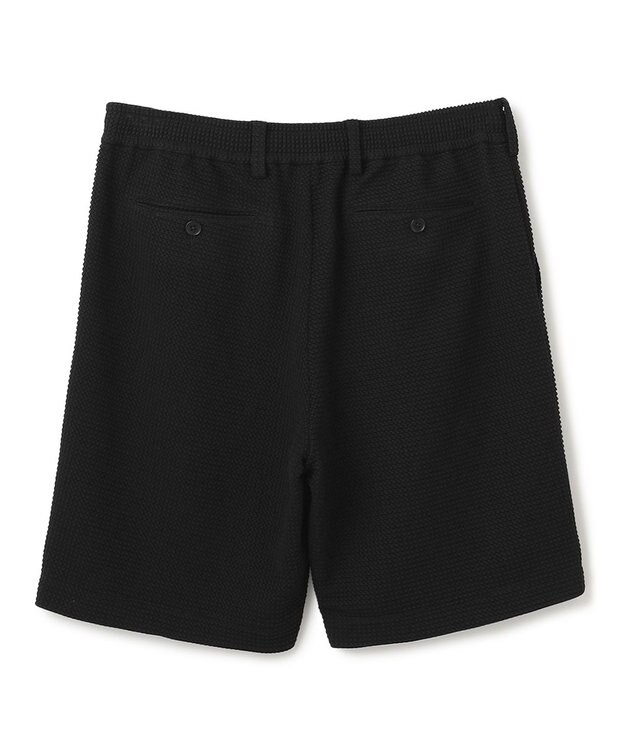 JOSEPH HOMME 新型【オリジナル素材/シワになりにくい/ウエストゴム仕様】 ライトタックジャージー ドロスト付シートパンツ / BERMUDA ブラック系