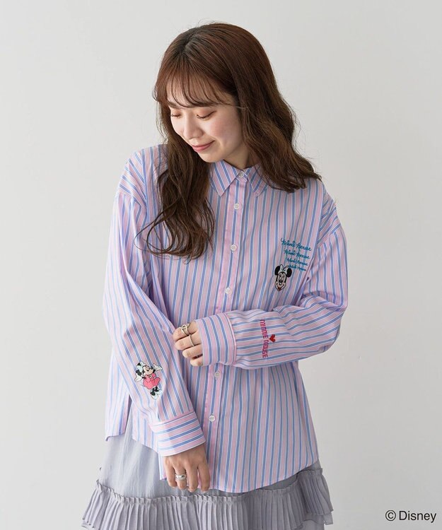 Green Parks ミッキー＆フレンズ／ストライプシャツ