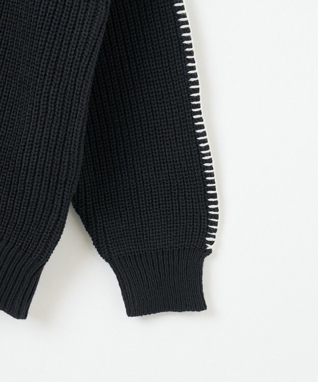 WEGO ハンドステッチカーディガン ブラック