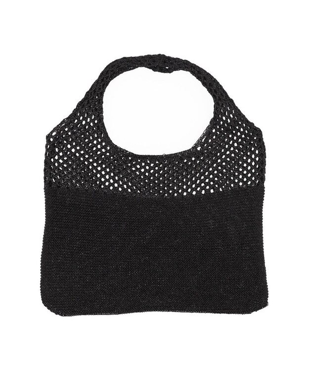 UNBILLION カシュカシュ cachecache / メタリック糸ホーボーバッグ ブラック