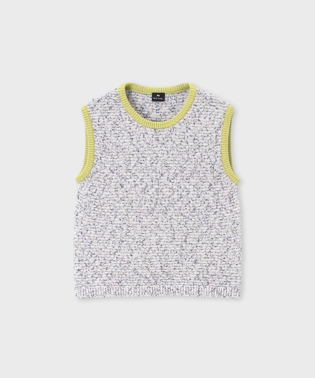 Paul Smith コントラストカラー ニットベスト フォレストグリーン