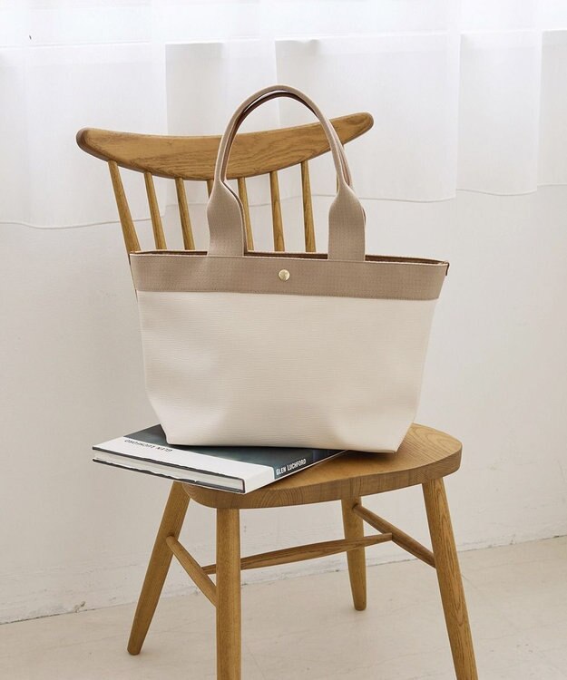 TOPKAPI 【Breath TOPKAPI】RIPPLE リプル ロング ハンドル A４ トートバッグ L アイボリー