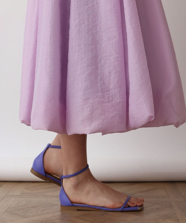 GRACE CONTINENTAL バルーンシアースカート ラベンダー