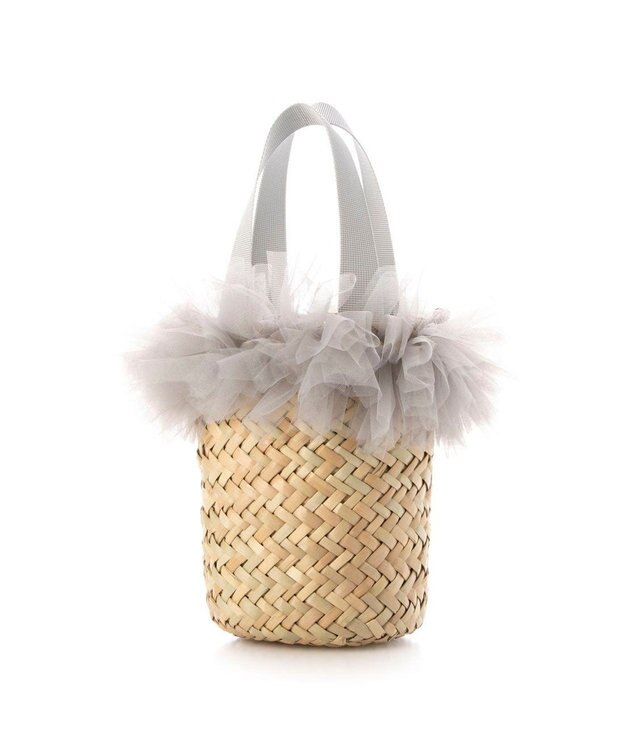 UNBILLION カカトゥ kakatoo / チュールフリンジミニ2wayカゴバッグ GY