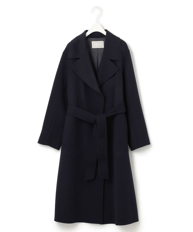 ICB L 【人気のため新色追加】ウールリバー トレンチコート ネイビー系