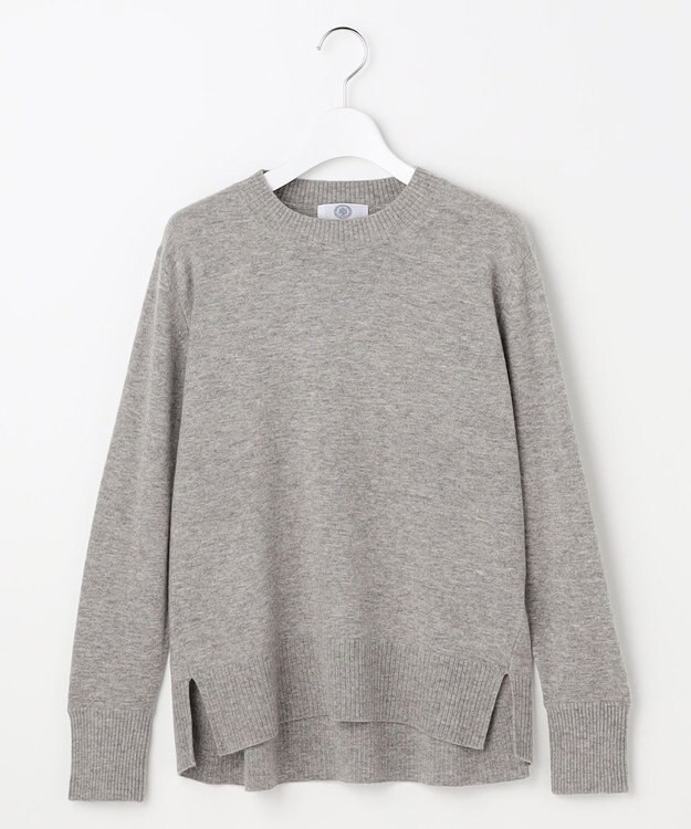 J.PRESS LADIES CASHMERE BLEND クルーネック ニット トップグレー系