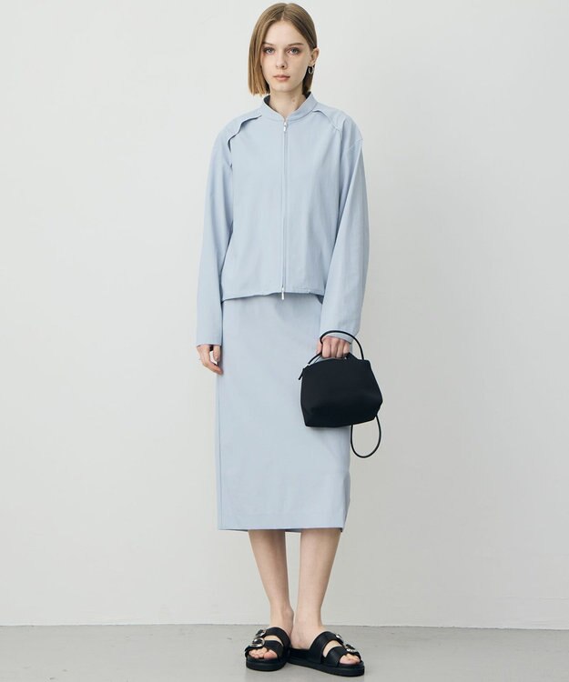 ICB 【先行予約】 アトラストリコット ジップアップブルゾン サックスグレー