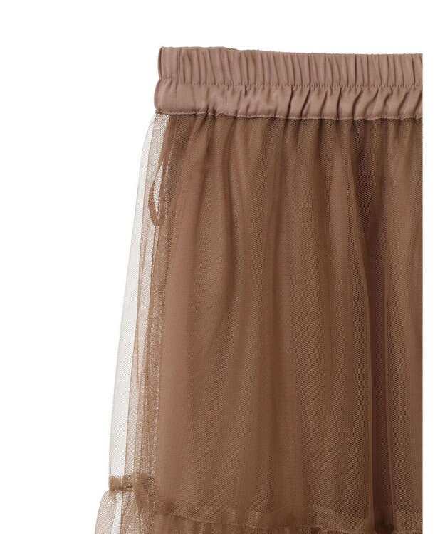 earth music&ecology チュールバルーンスカート Camel